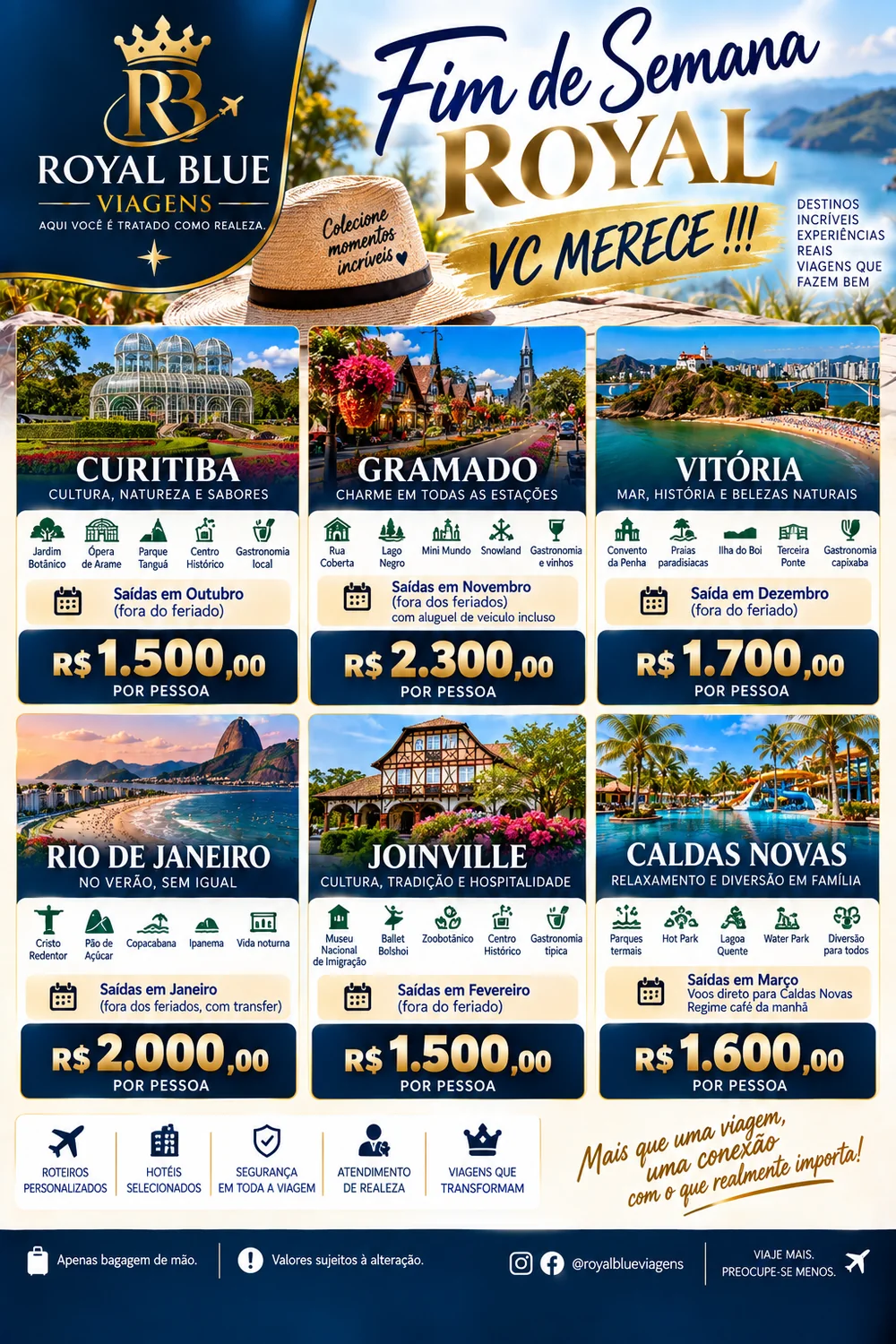 Royal Weekend - destinos de fim de semana