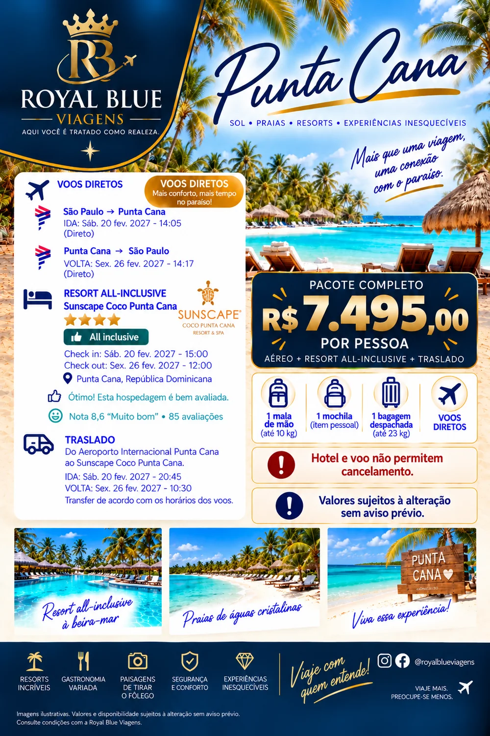 Punta Cana all inclusive - R$ 7.495